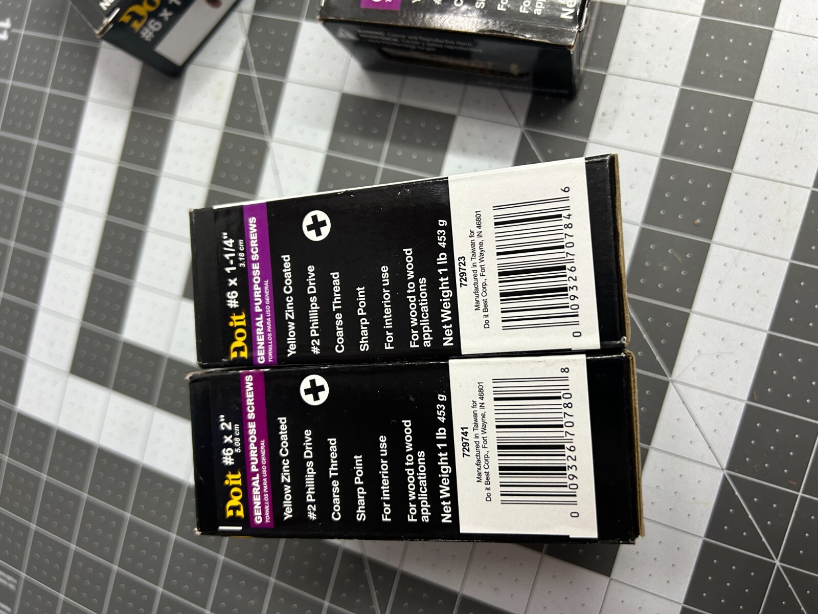 4 LB pounds Do it #6 x 1-1/4" General Purpose Zinc coarse thread Phillips screws gallery