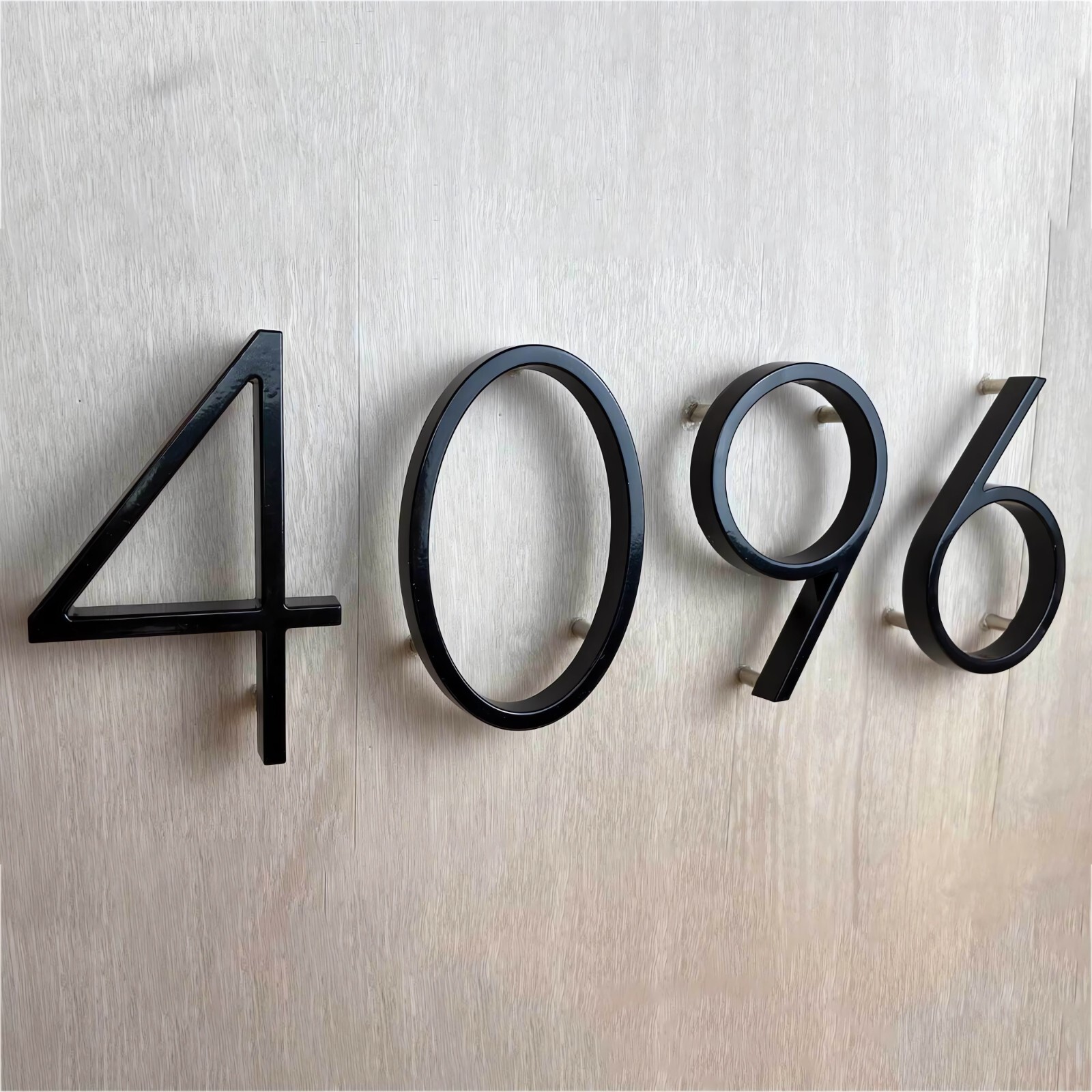 Modern Metal House Numbers, Home Address Mailbox Floating Sign for Ourdoor Decor gallery
