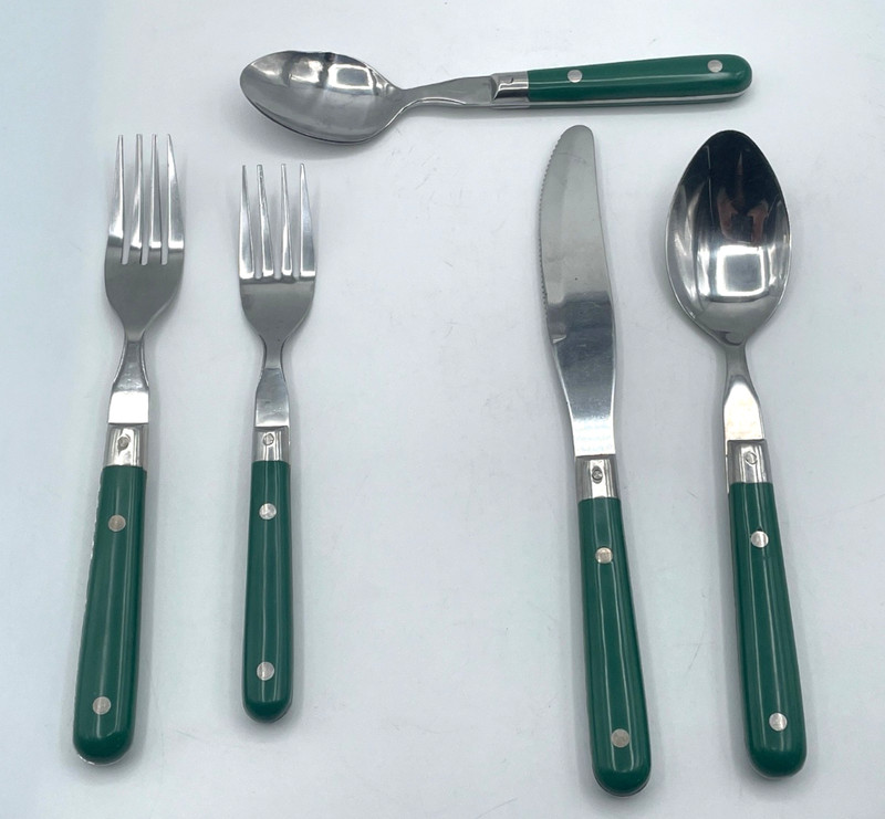 Washington Forge MARDI GRAS HUNTER GREEN Stainless Steel Flatware YOUR CHOICE gallery