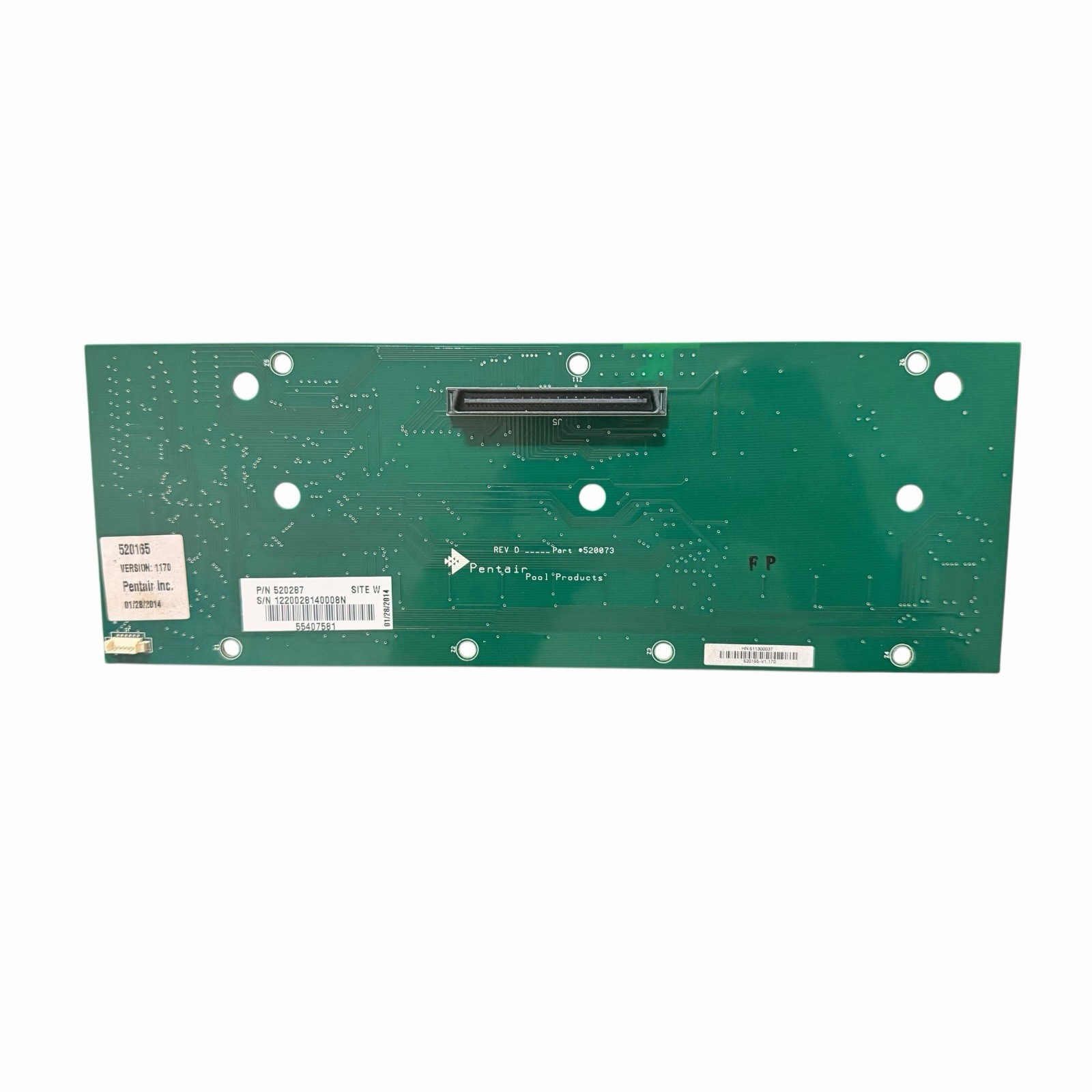 Pentair 520287 IntelliTouch Pool Control Board 520165 Ver 1170 Tested gallery
