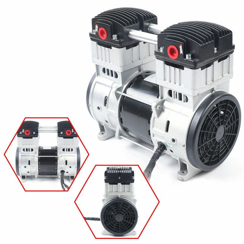 1100W 7CFM Silent Air Pump Compressor Head Small Air Mute Oilless Vacuum Pump gallery