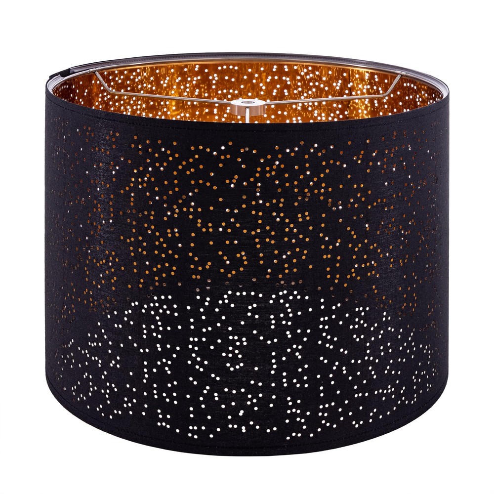 Blackgold Drum Lampshades Easy Assembly Required Lamp Shades Fabric Lampshade...