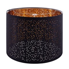 Blackgold Drum Lampshades Easy Assembly Required Lamp Shades Fabric Lampshade…