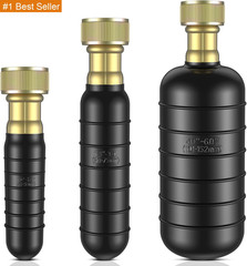 3-Pack Drain Bladder Kit, Water-Powered Rubber Drain Cleaning Bladder, Fits 1 to