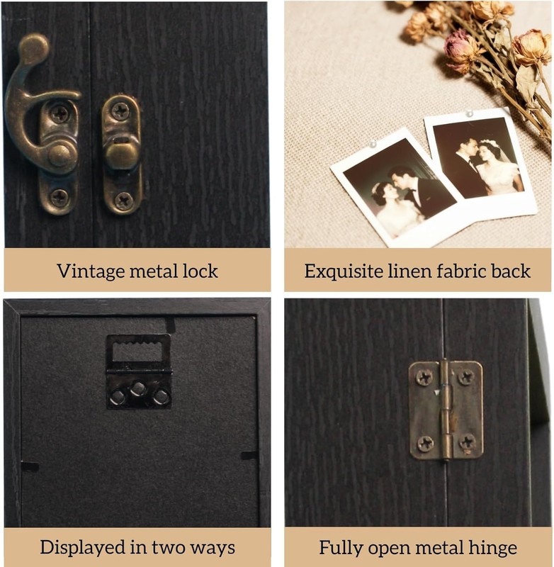 Versatile 5x12 Black Shadow Box with Linen Back - For Tickets, Flowers & More gallery