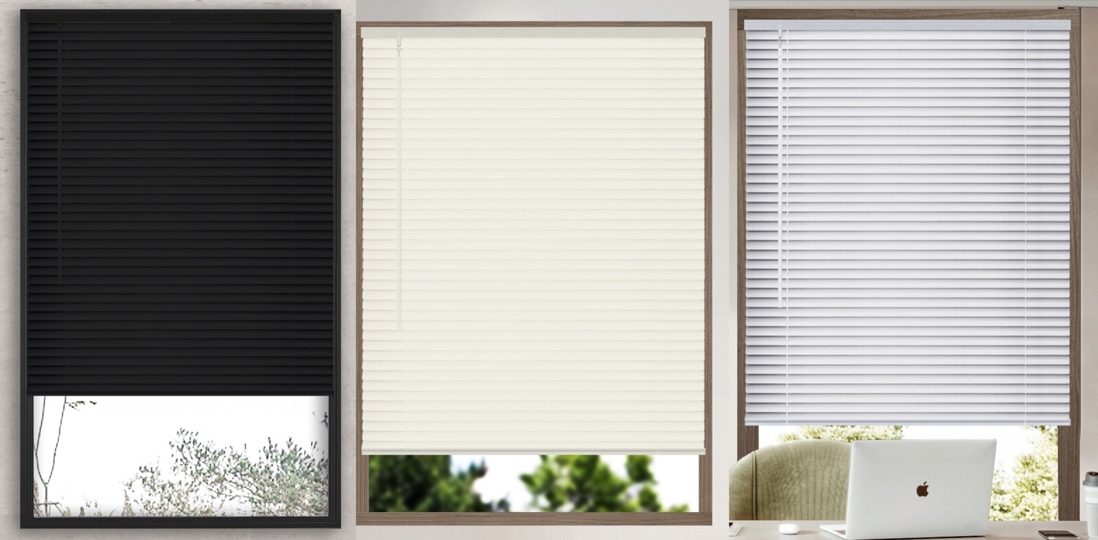Window Shades - Cordless Mini Blinds Ajustabel to 64" Long - 20" Wide - 44 Inch gallery