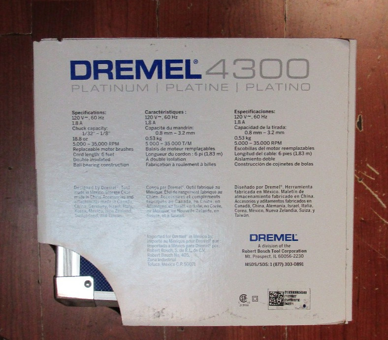 Dremel 4300 Platinum Variable Speed Rotary Tool Kit gallery
