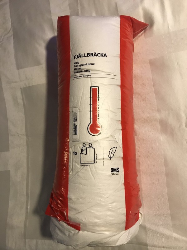 COMFORTER "FJALLBRACKA"EXTRA WARM WHITE KING DUVET INSERT 204.587.43 [NEW] gallery