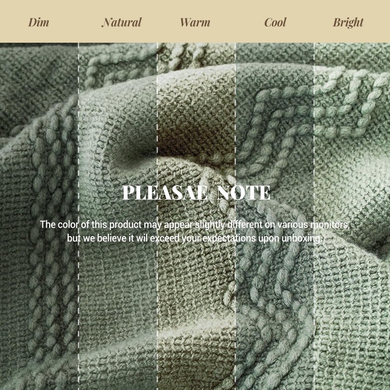 BATTILO HOME Sage Green Throw Blanket for Couch, Boho Bed Throws for Home Dec... gallery