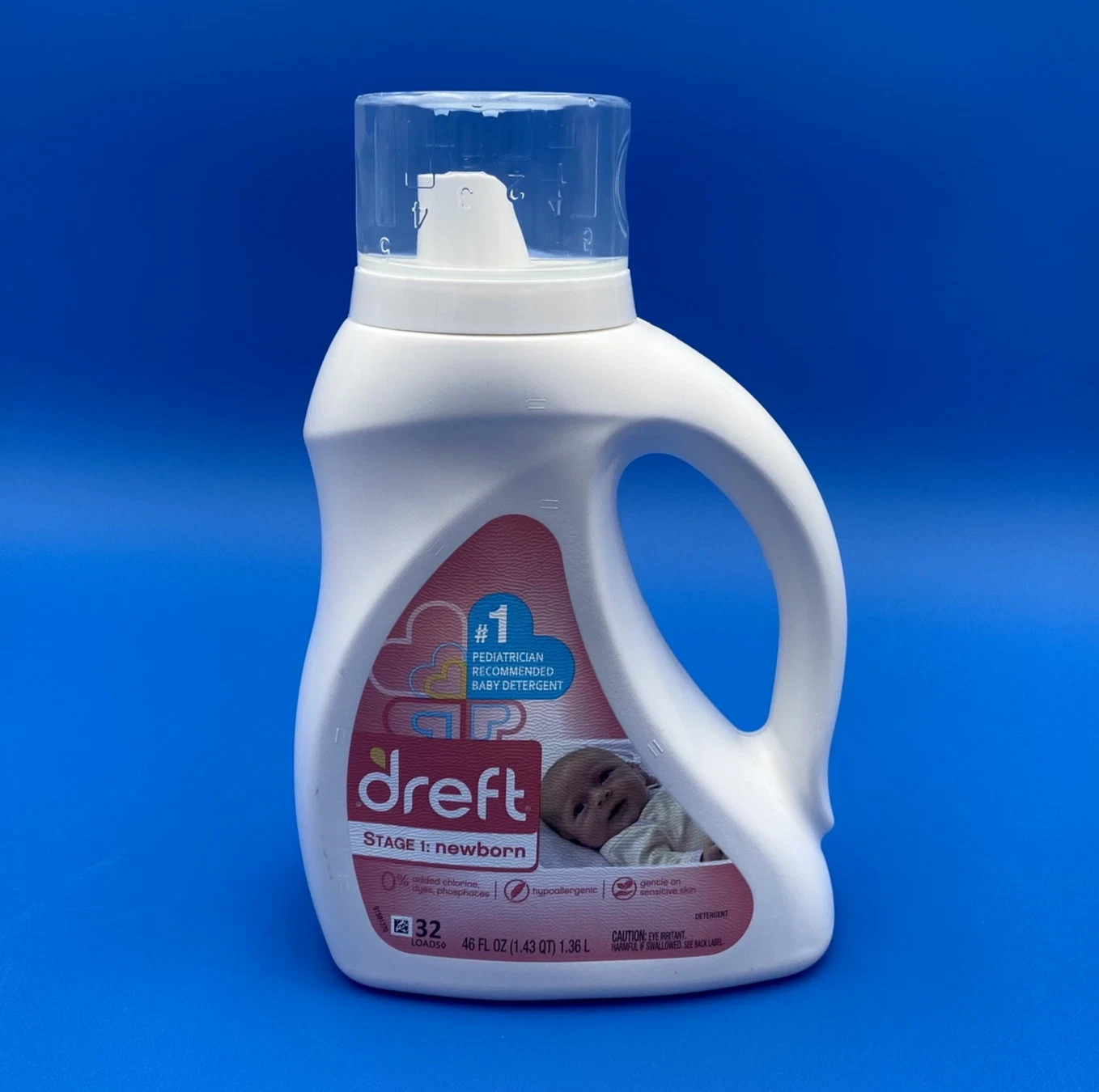 Dreft Stage 1 Newborn Liquid Laundry Detergent 46 fl oz 32 Loads HE gallery