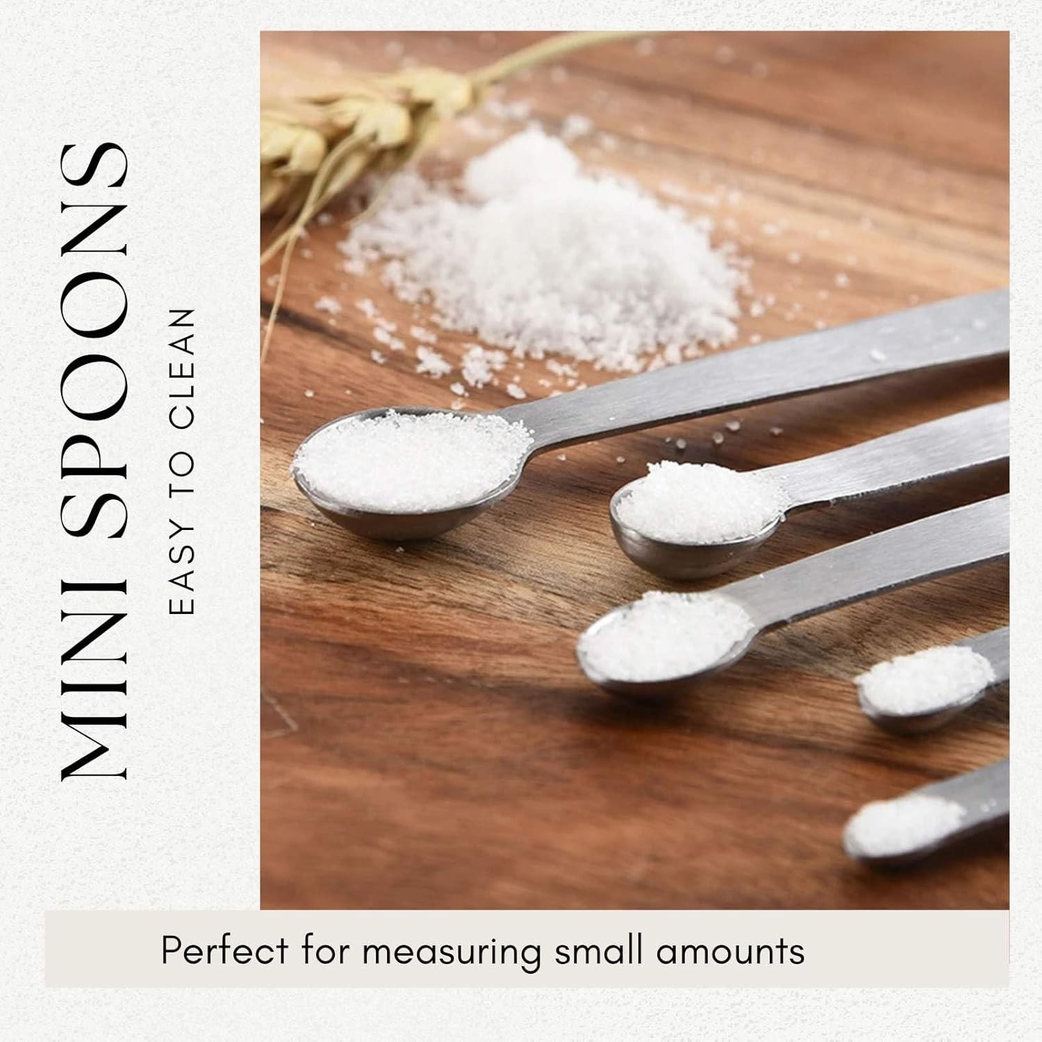 2 Pack Teaspoon Measuring Spoons, 1/4 Tsp, 1/8 Tsp, 1/16 Tsp, 1/32 Tsp, 1/64 Tsp gallery