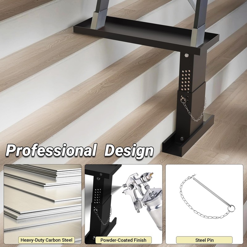 Ladder Stabilizer Extender Pro 13.4 -19 Adjustable Height Black Toriexon High gallery
