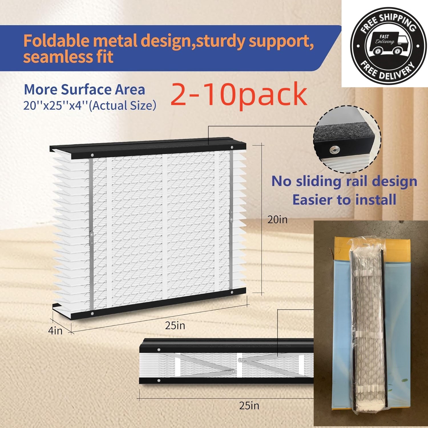 2-10 Pack ﻿ 210 Replacement Filter for AprilAire House Air Purifier Air Filter gallery