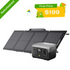 EcoFlow Solar Generator RIVER 2 256Wh+110W Solar Panel Certified Refurbished gallery