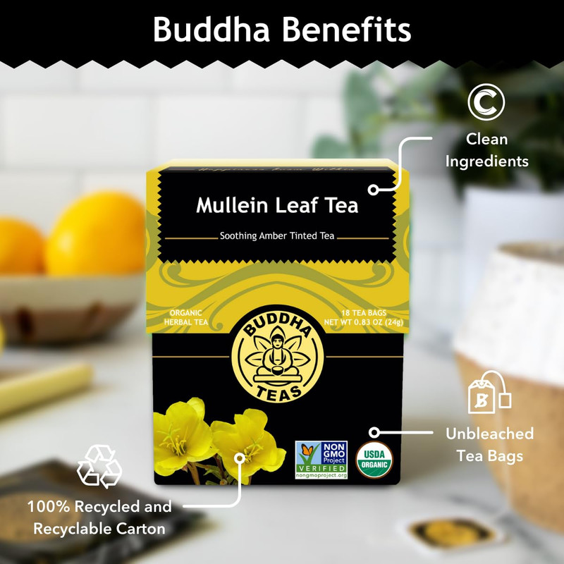 - Mullein Leaf - Organic Herbal Tea - for Health & Wellbeing - with Antioxidants gallery