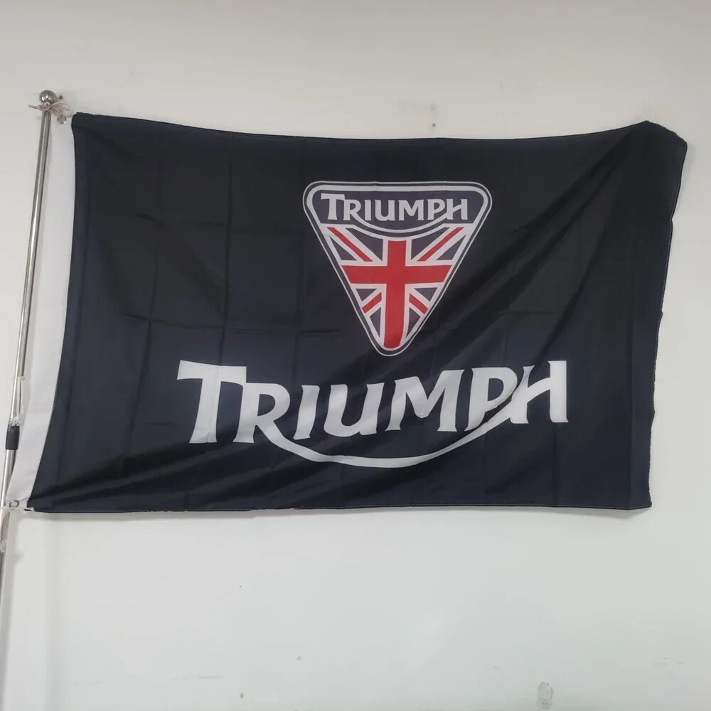 Triumphs Banner Racing Motorcycle Flag Outdoor Indoor Decor 90x150cm Polyester gallery