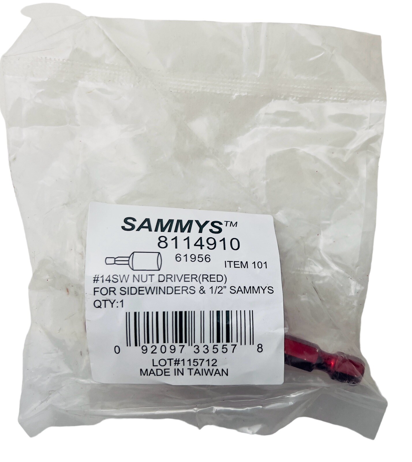 SAMMYS 8114910 Nutsetter Set, 5/8" RED Steel gallery