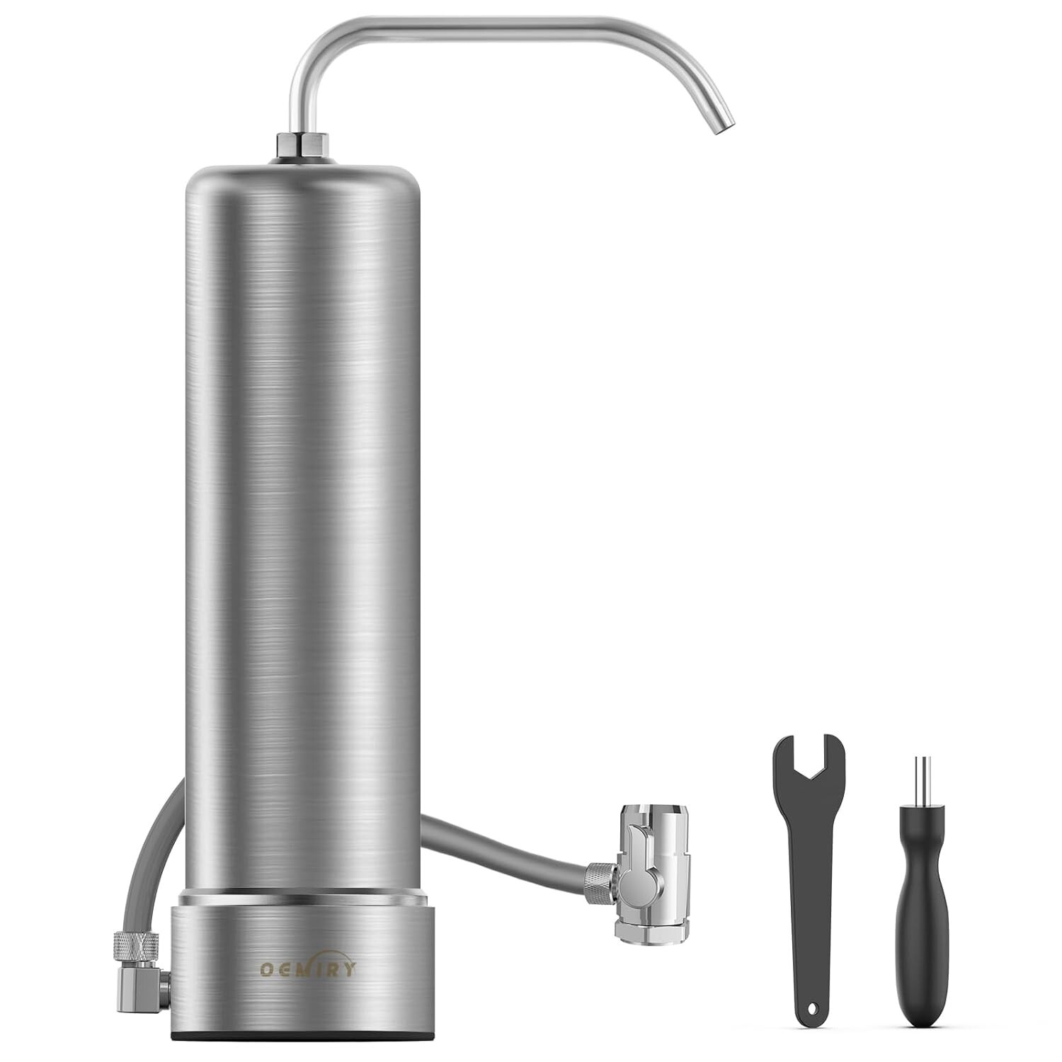 Oemiry Countertop Water Filter System, NSF/ANSI 42 Certified, Stainless Steel gallery