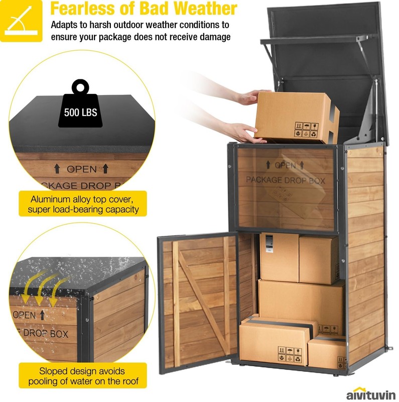 Package Delivery Box for Outside with Combination Lock Contactless Delivery Box gallery