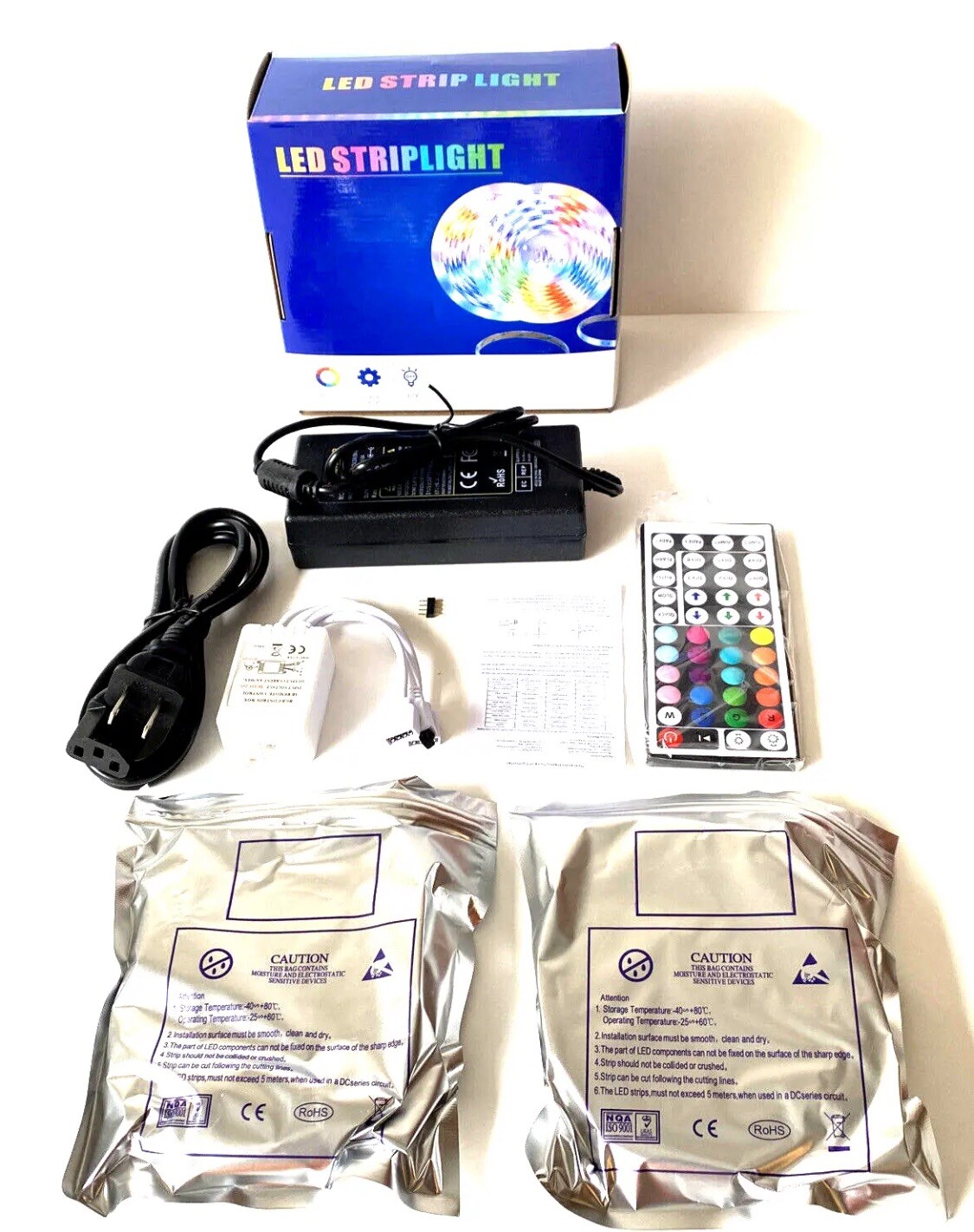 3600 2 Rolls Color Changing RGB LED Strip Light Kit w/Remote 40watt For Any Room gallery