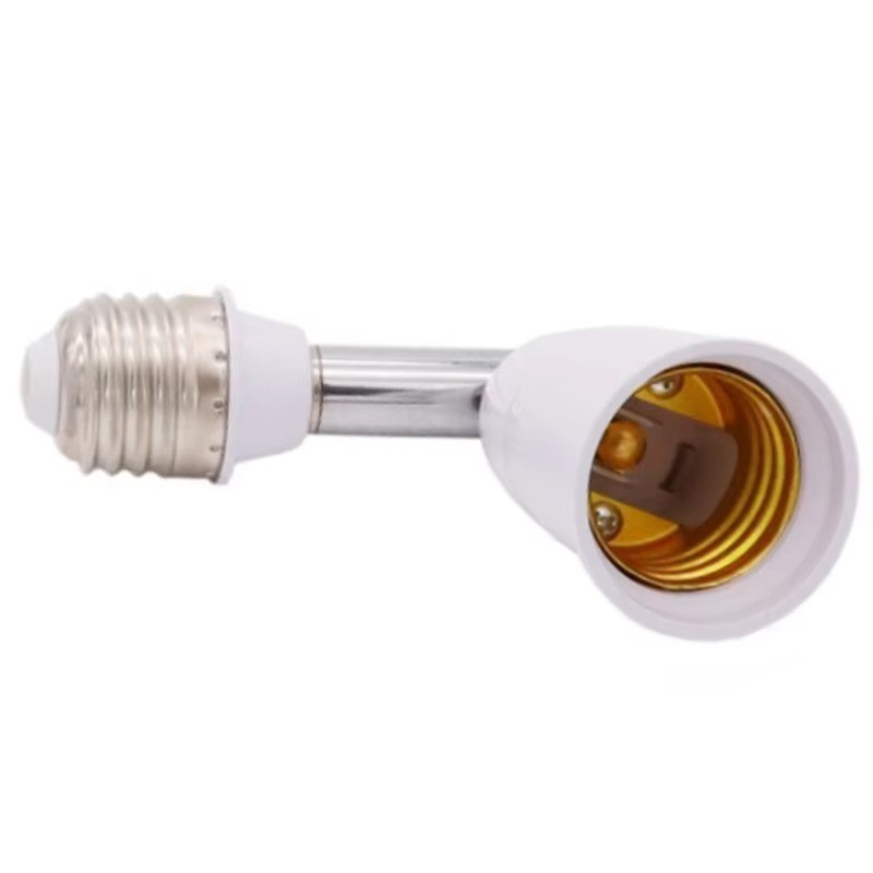 E27 to E27 Lamp Base Extension Socket 180 Degree Rotation Light Holder gallery