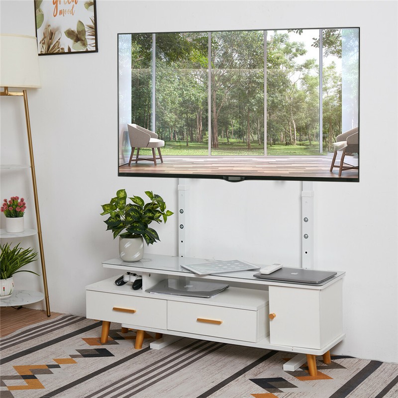 Adjustable TV Floor Stand Mount for 32-100" Flat Panel LED LCD Plasma Screens gallery