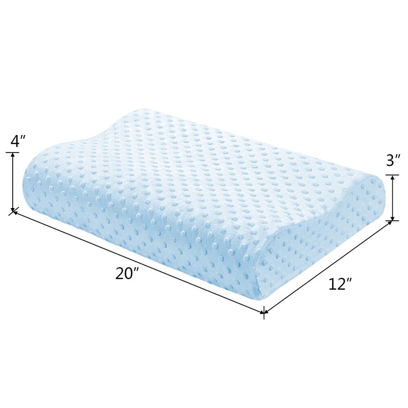 2 Pack Memory Foam Sleeping Pillow High Low Side Ergonomic Design Neck Support gallery