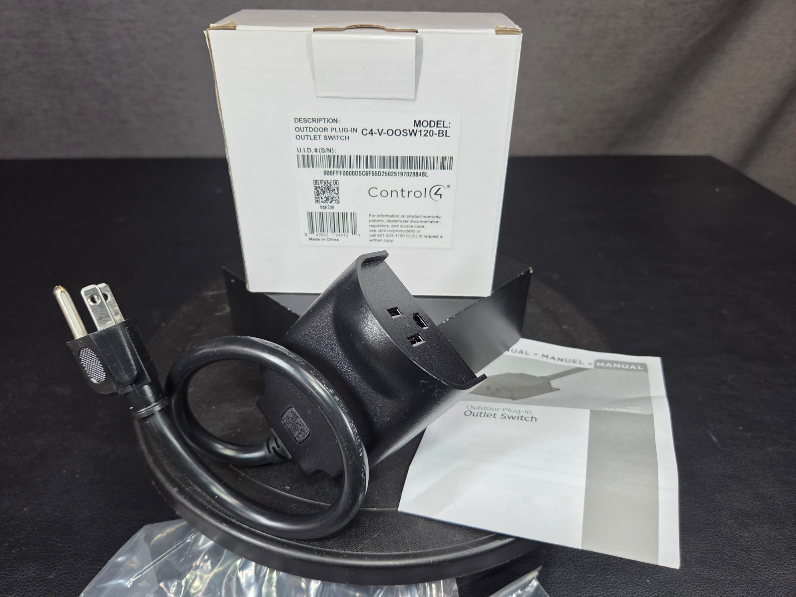 Control4 C4-V-OOSW120-BL Outdoor Receptacle Plug-in Outlet Switch FAST SHIP!💨✅ gallery