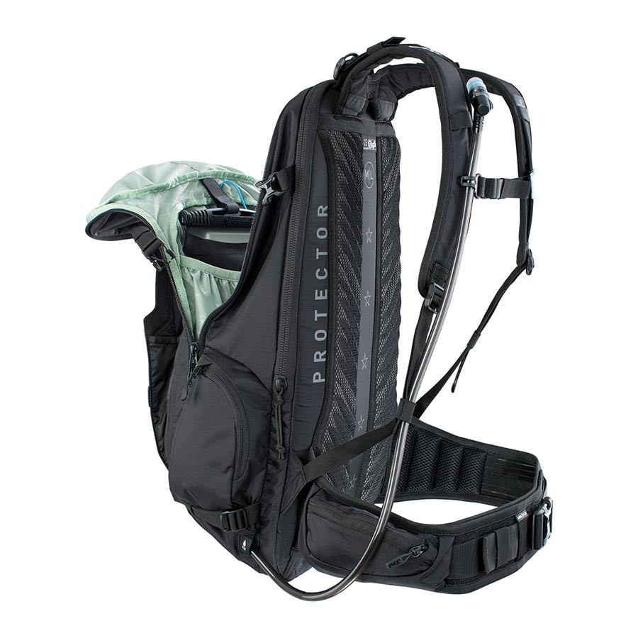 EVOC FR Trail E-Ride Backpack 20L with CE Shock-Absorbing Back Protector & 3