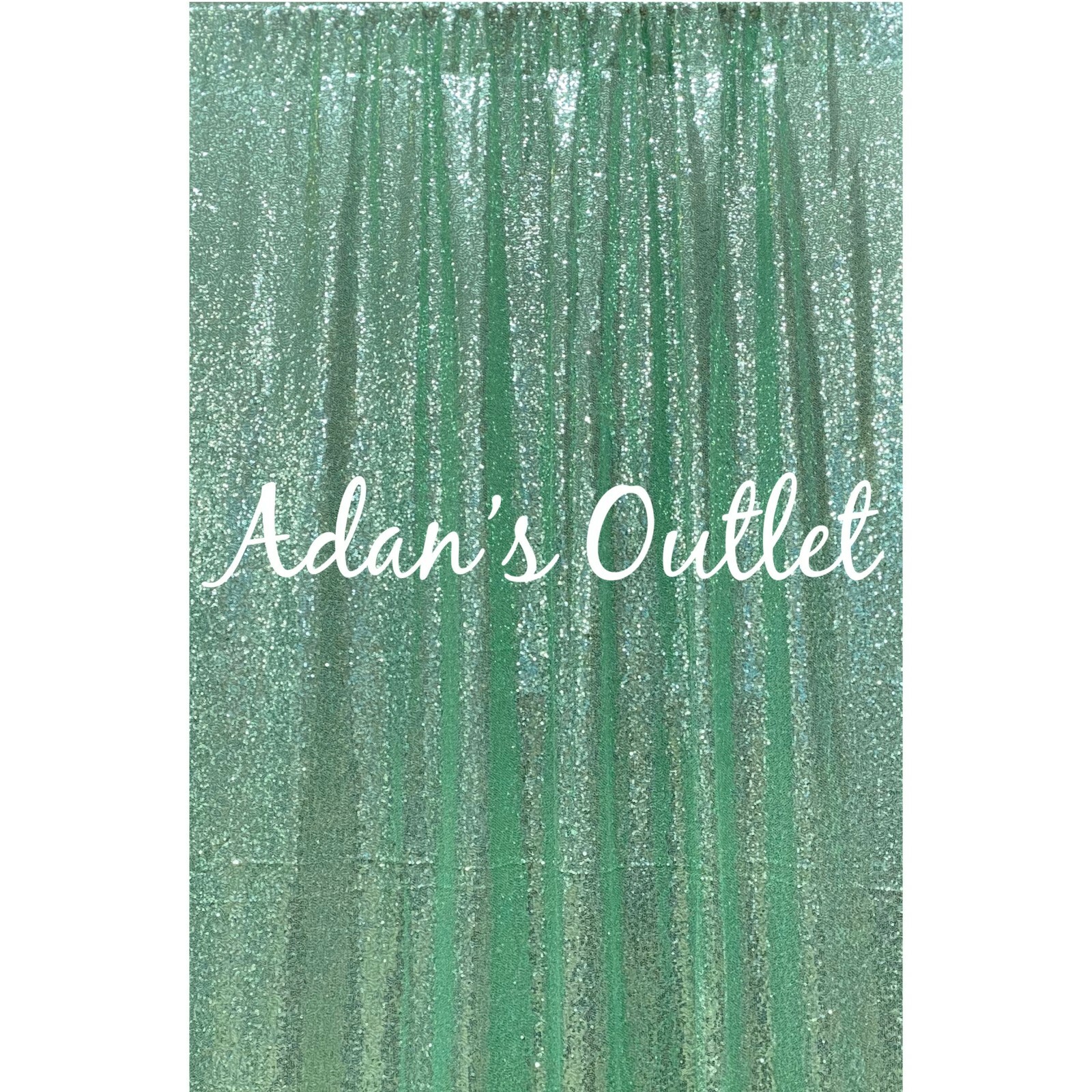 (2) silver 6 ft x 6 ft Sequined Backdrop Curtain Wedding Party Decorations gallery