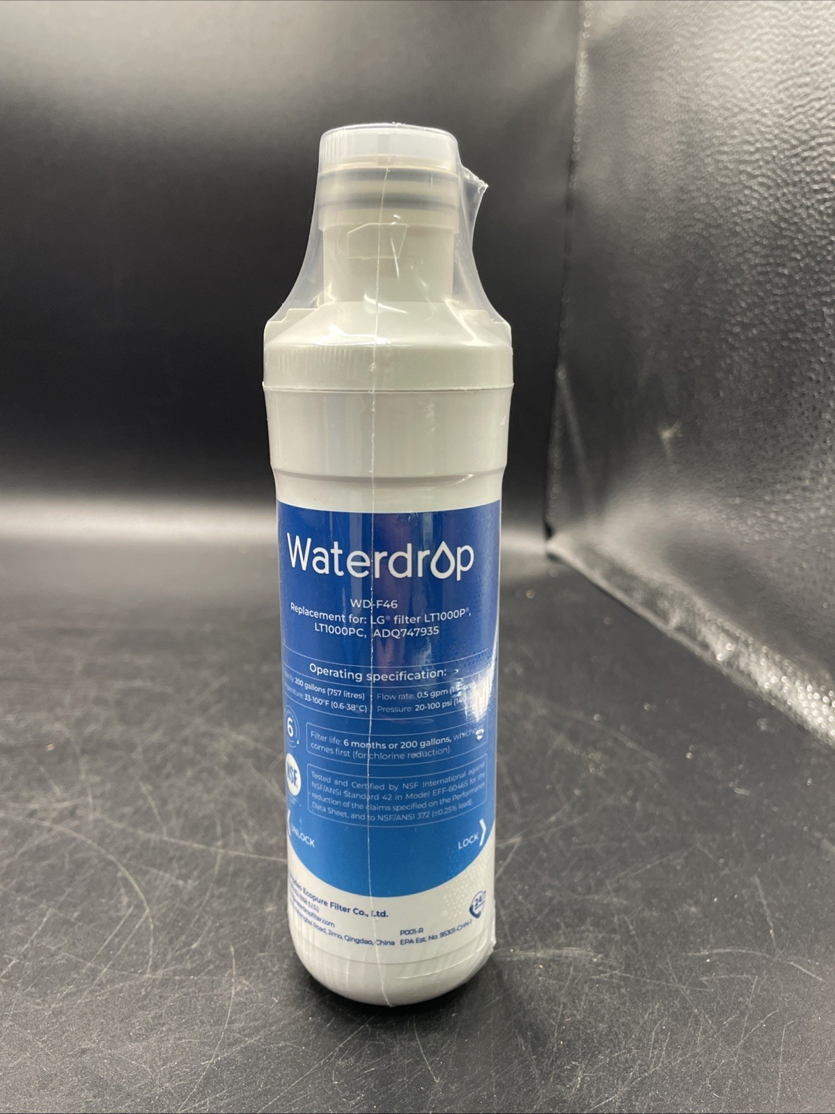 Waterdrop WD-F46 New, Sealed Replacement For LG Filter LY1000P, LT1000PC gallery