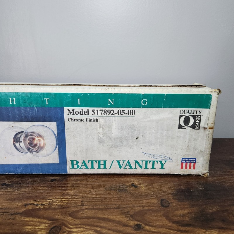 Quality Mark Lighting 3‑Light Vanity / Bath Wall Fixture – Chrome – 517892‑05‑00 gallery