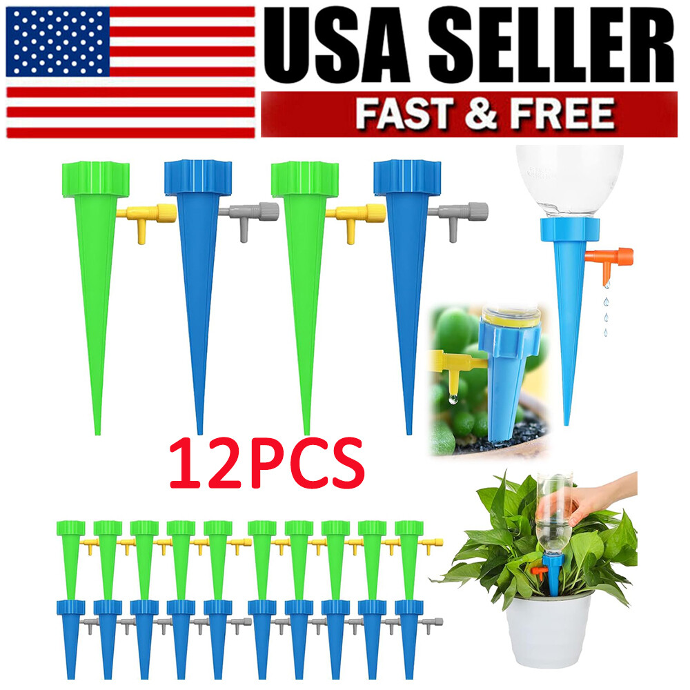 12Pcs Self Watering Spikes Automatic Irrigation Watering Drip System for Plants gallery