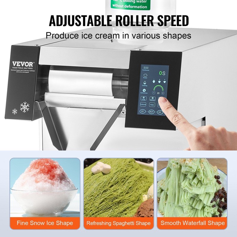 Durable Snowflake Ice Machine 573lb/24h Stainless Steel Housing gallery