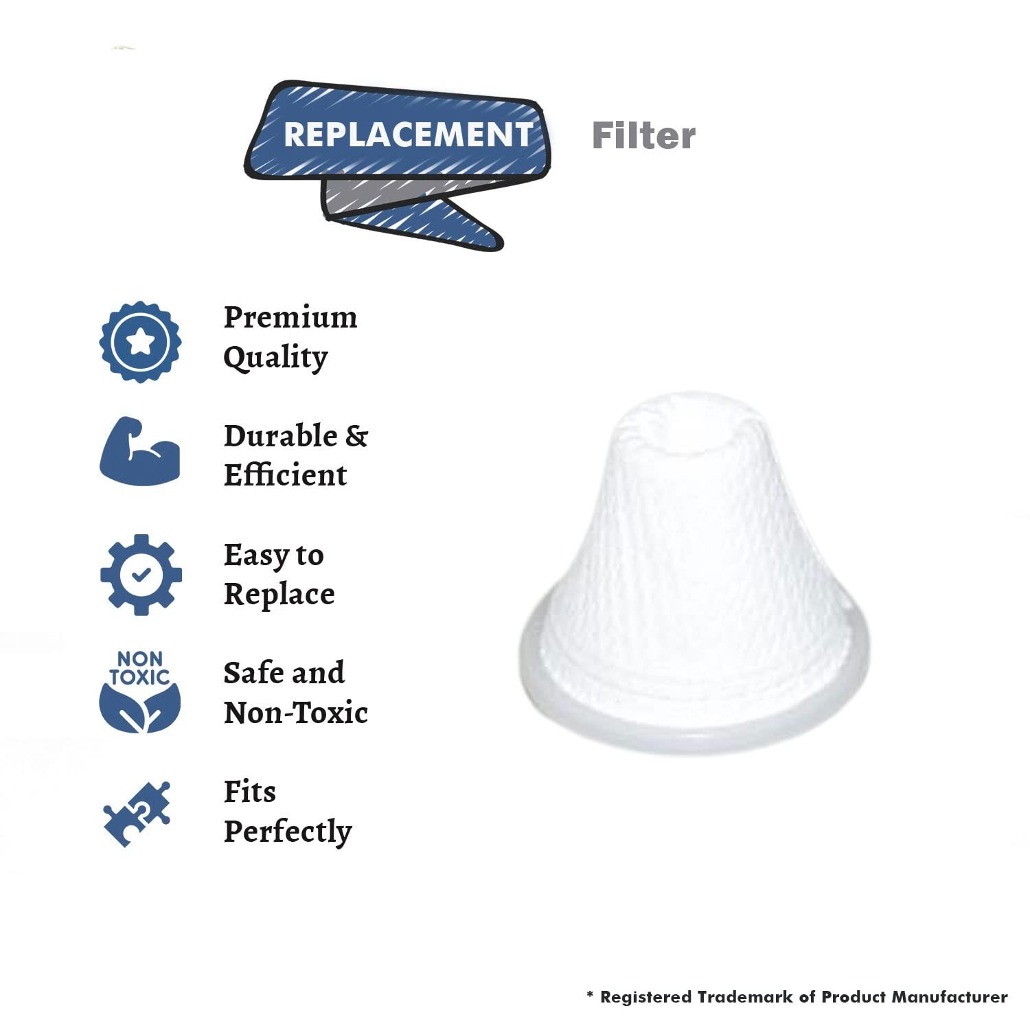 Fits For Dirt Devil F105 BD30010 Quick Flip Hand Vac 8V Cleaner Filter # AD40105 gallery