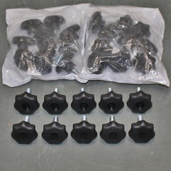 (30) Kipp Star Grip Hand Knobs K0155.4A31X20, 5/16″-18 x 20mm screw, 40mm x 25mm