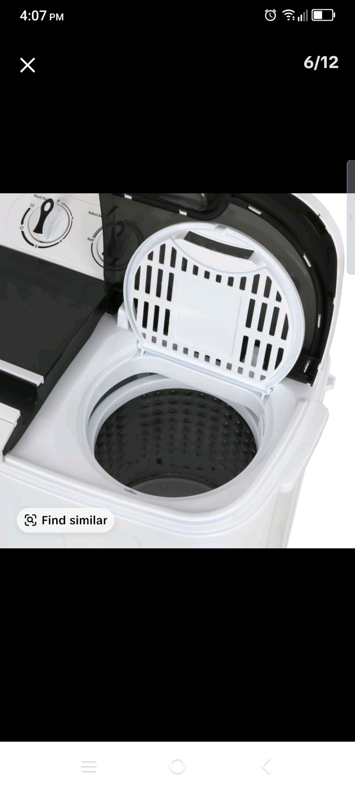 Portable Compact Twin Tub Washing Machine Compact Mini Washer&Spin Dryer White gallery