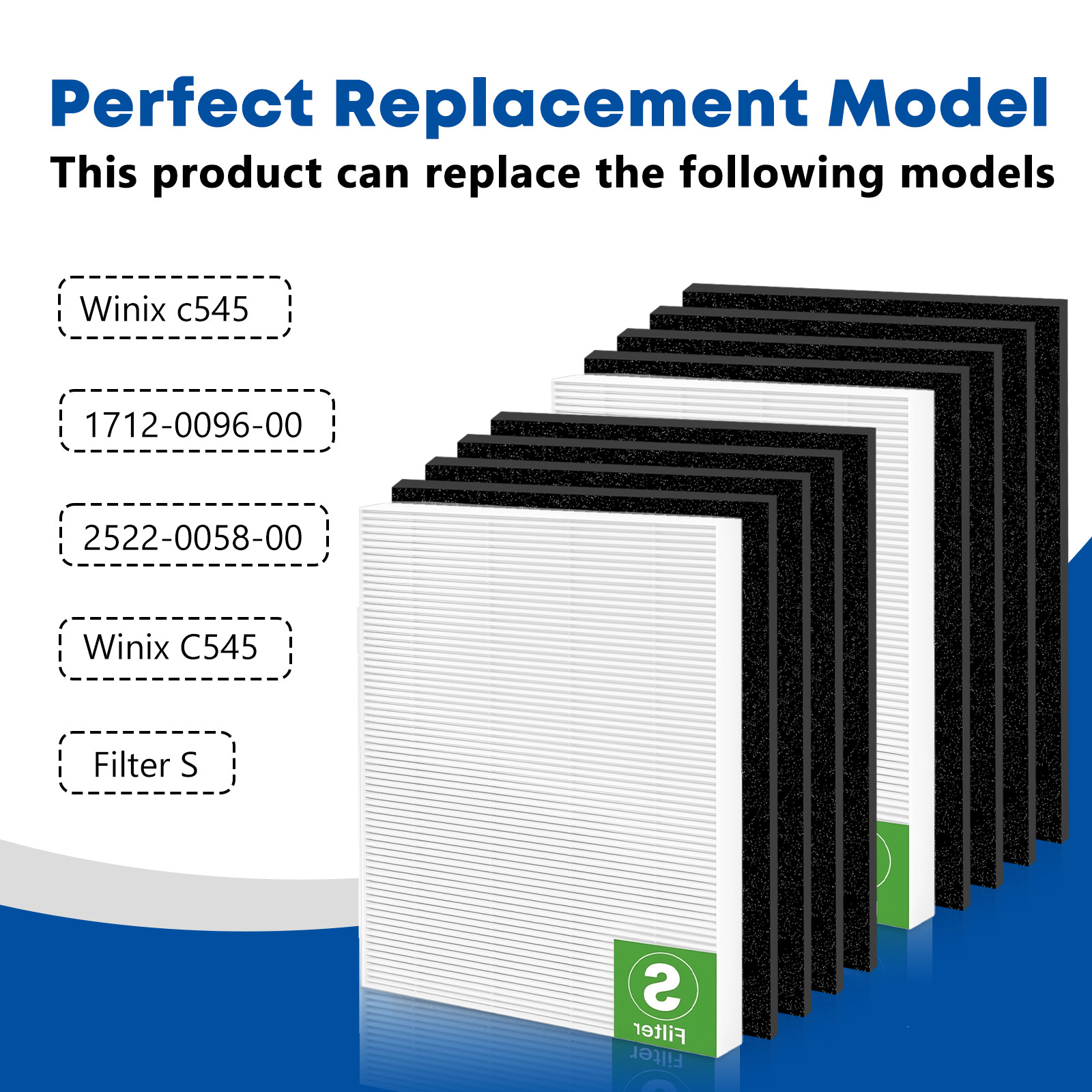 C545 Replacement Filter S Compatible with Winix C545 Air Purifier 1712-0096-00 gallery