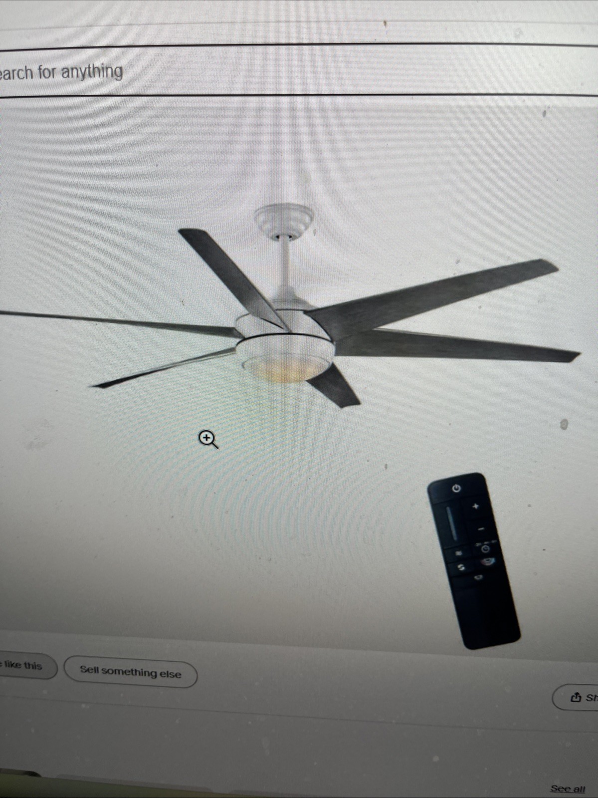 HDC Windward 68 in. White Color Changing LED Matte White Ceiling Fan w/Light Kit gallery
