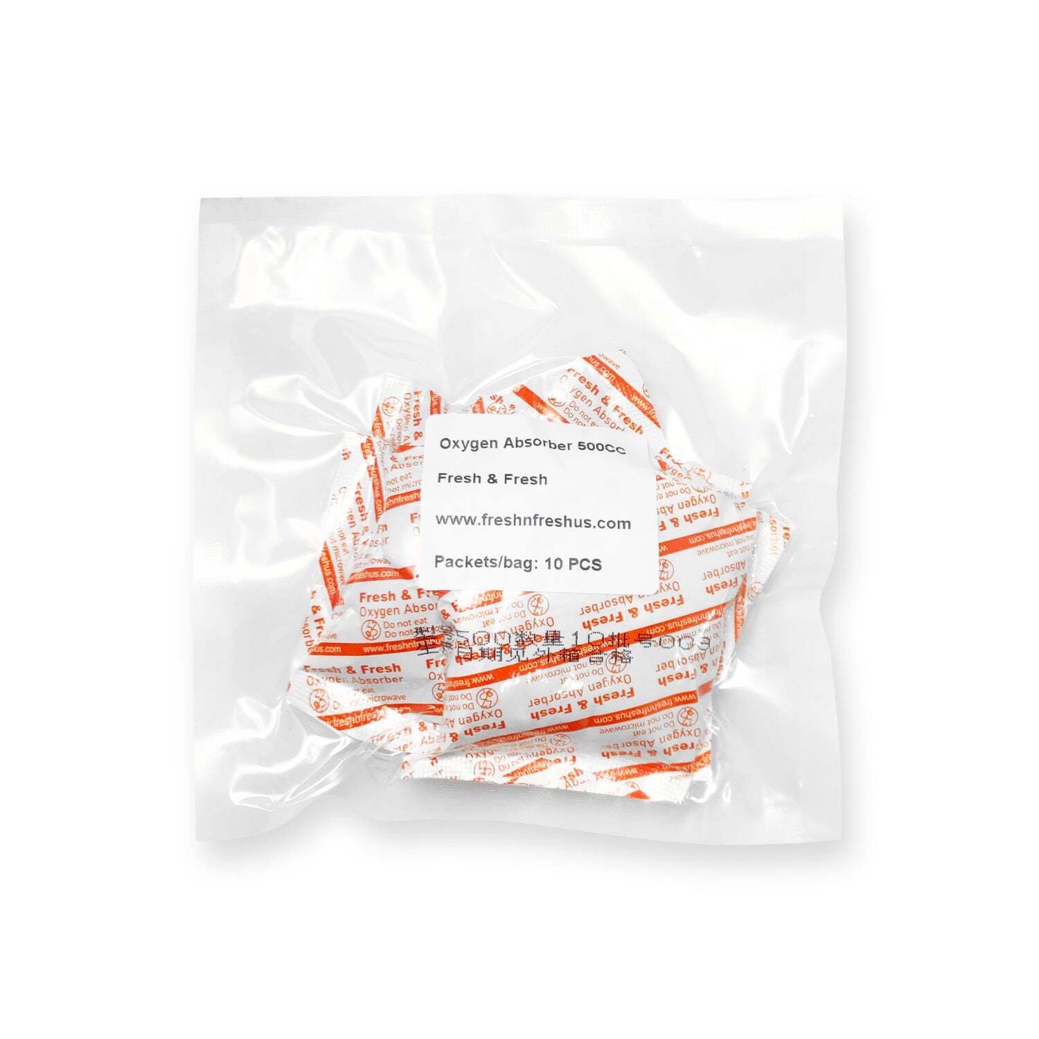 Fresh & Fresh (100 Packet) 500 CC Premium Oxygen Absorbers (10 Bag of 10 Packet) gallery