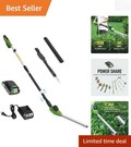 19" Adjustable Pole Hedge Trimmer, 135° Head, 7.9 lbs - Perfect for High Hedges gallery