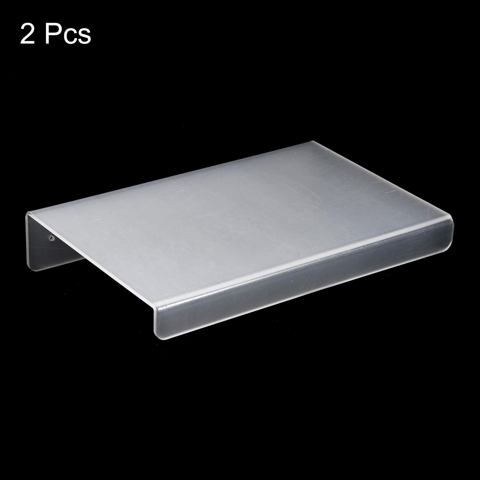 2Pcs Acrylic Floating Shelf, 11.81Inch Floating Wall Mounted Shelves Transparent gallery