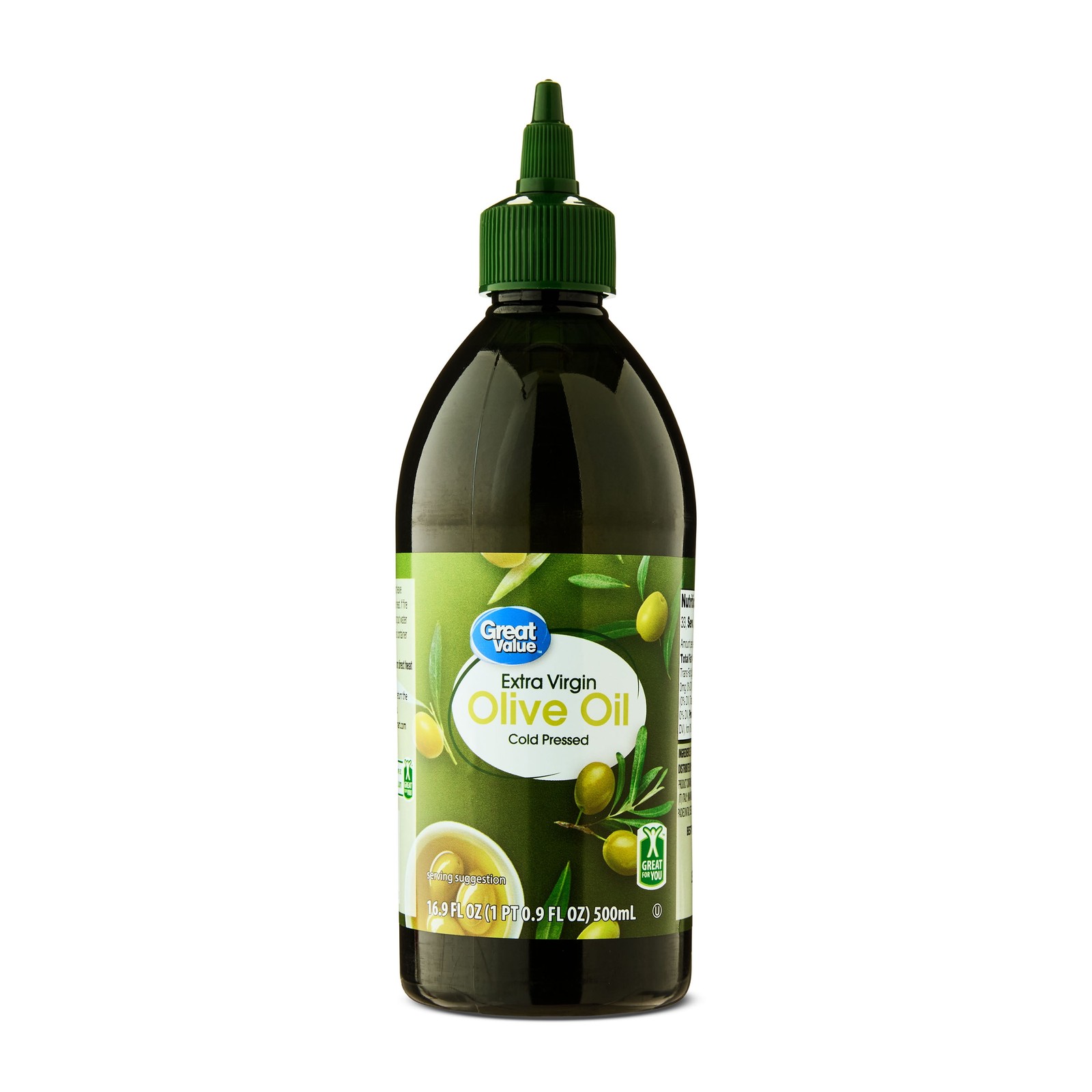 Great Value Extra Virgin Olive Oil Drizzle, Cold Pressed, 16.9 fl oz gallery