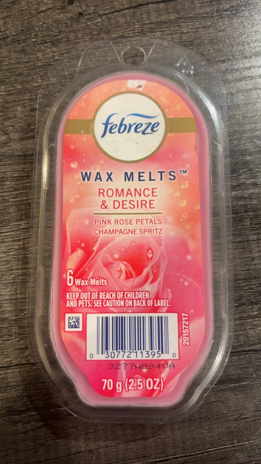 Febreze Wax Melts ROMANCE & DESIRE Scent (1packs of 6 melts) 2.5 oz. each gallery