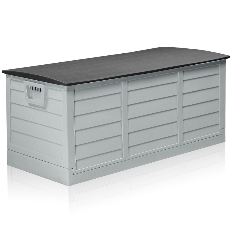 75 GAL Foldable Storage Deck Box Fast Installation with Wheels for In/Outdoor gallery