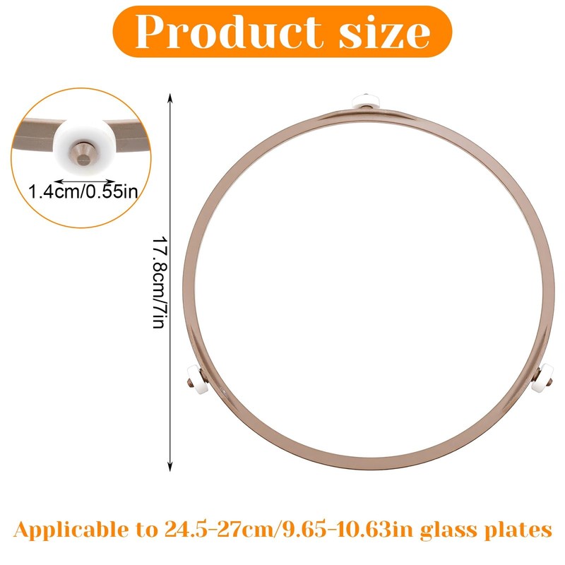 Microwave Turntable Ring Replacement 7.09 Inch Abs Plastic Rotating Ring with... gallery