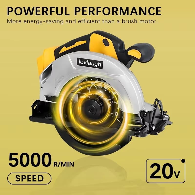 Versatile 7-1/4 Inch Cordless Circular Saw - 0-50° Bevel & 2 Blades Included gallery
