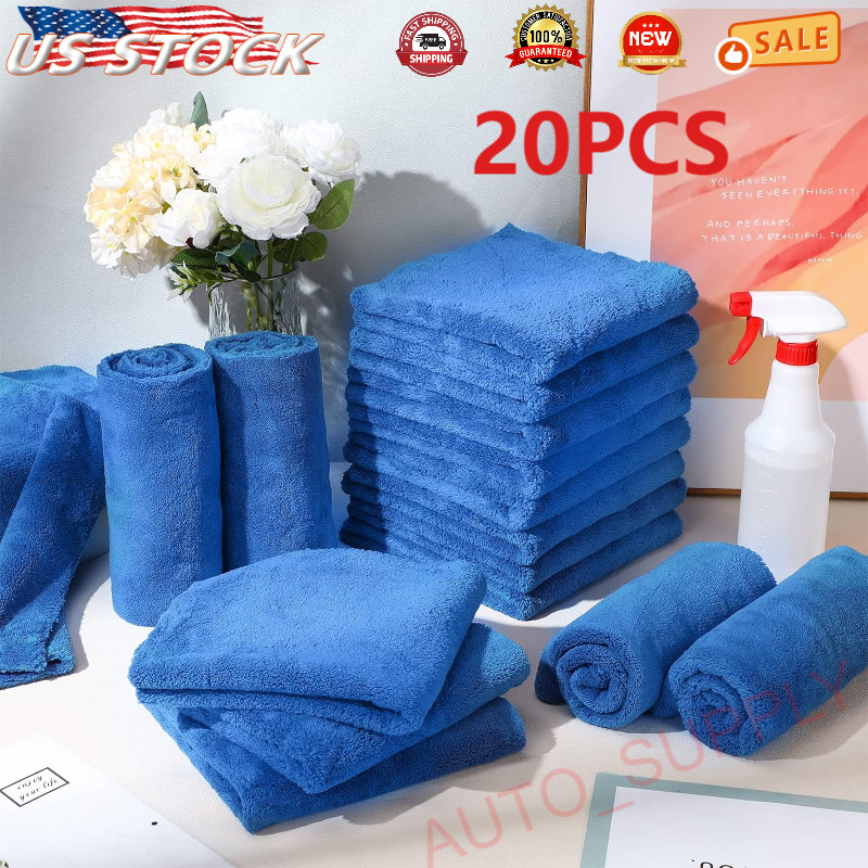 20X Premium Microfiber Detailing Towel Car Buffing Waxing Polishing Drying Towel gallery