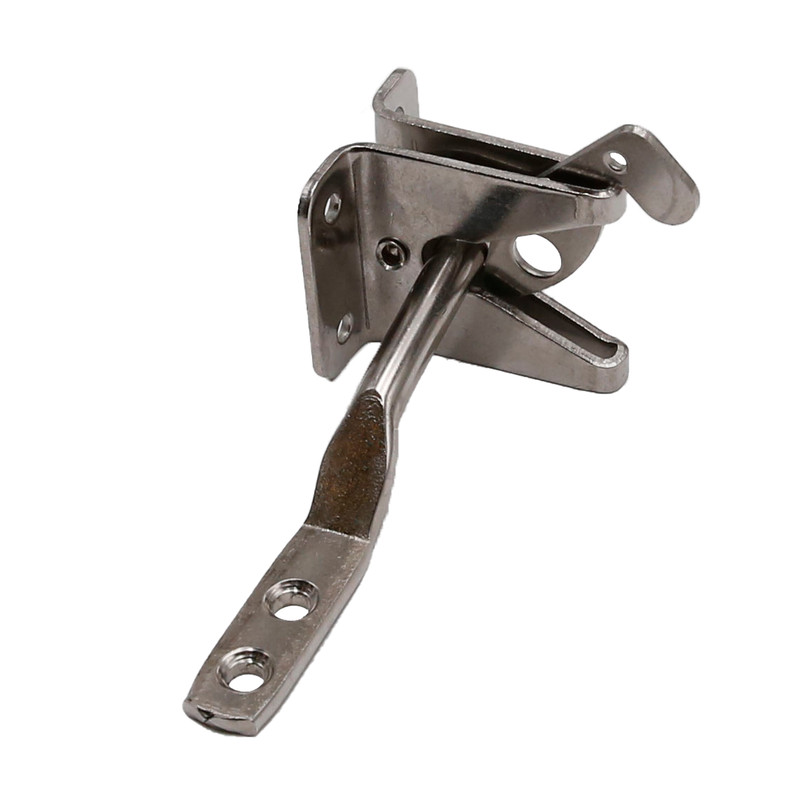 Automatic Self Locking Gate Latch Lock for Metal Wood & PVC Gate - Satin Finish gallery