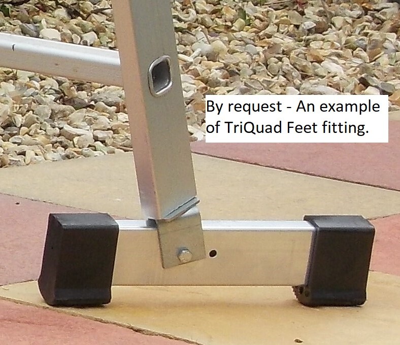 Ladder Feet. For Ladder Stabilizer Base Bars (TriQuad) - Packs of 1 or 2 pairs. gallery